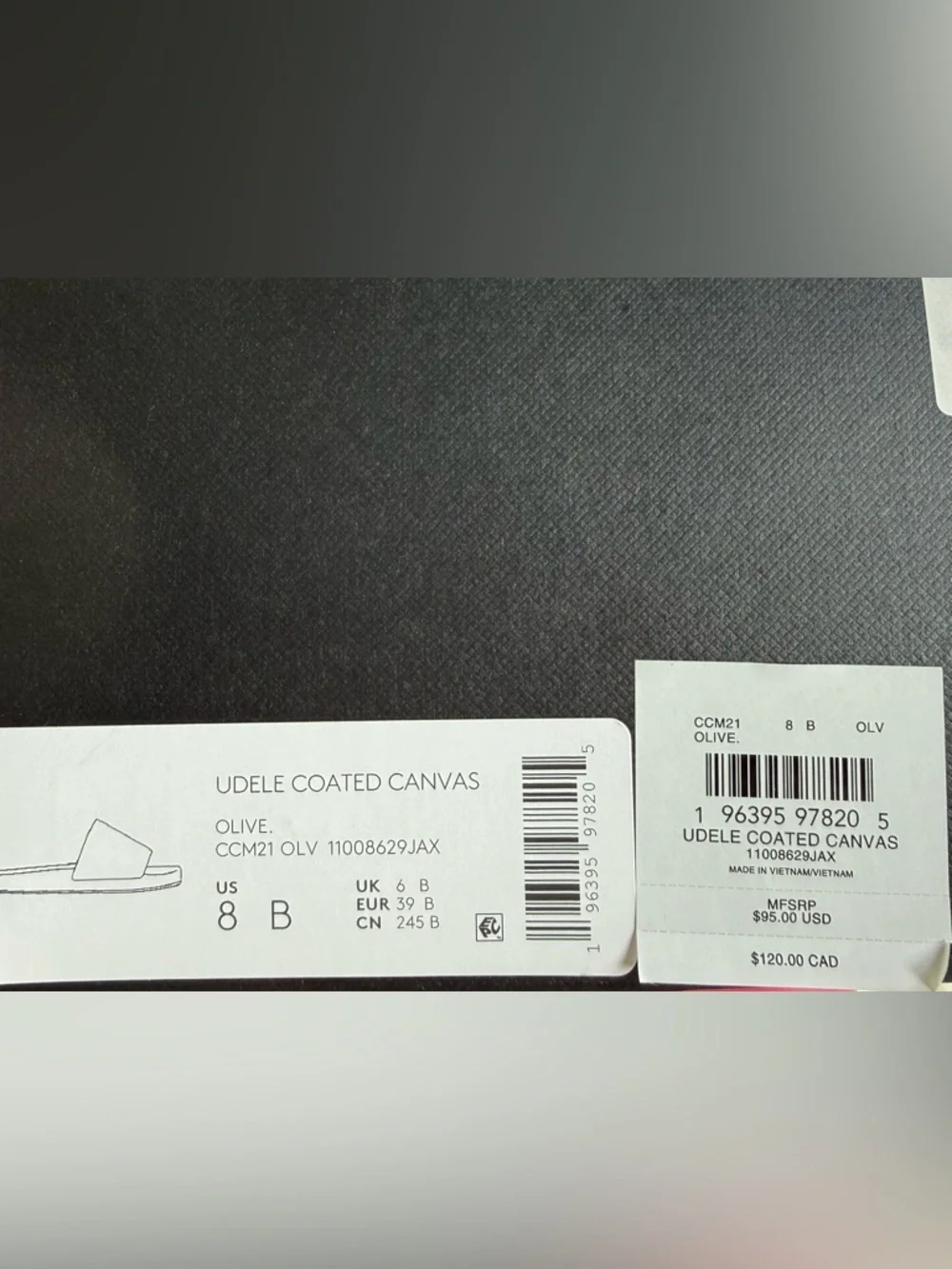 Coach Udele  Olive Green Logo Slide Sandals - Picture 3 of 4